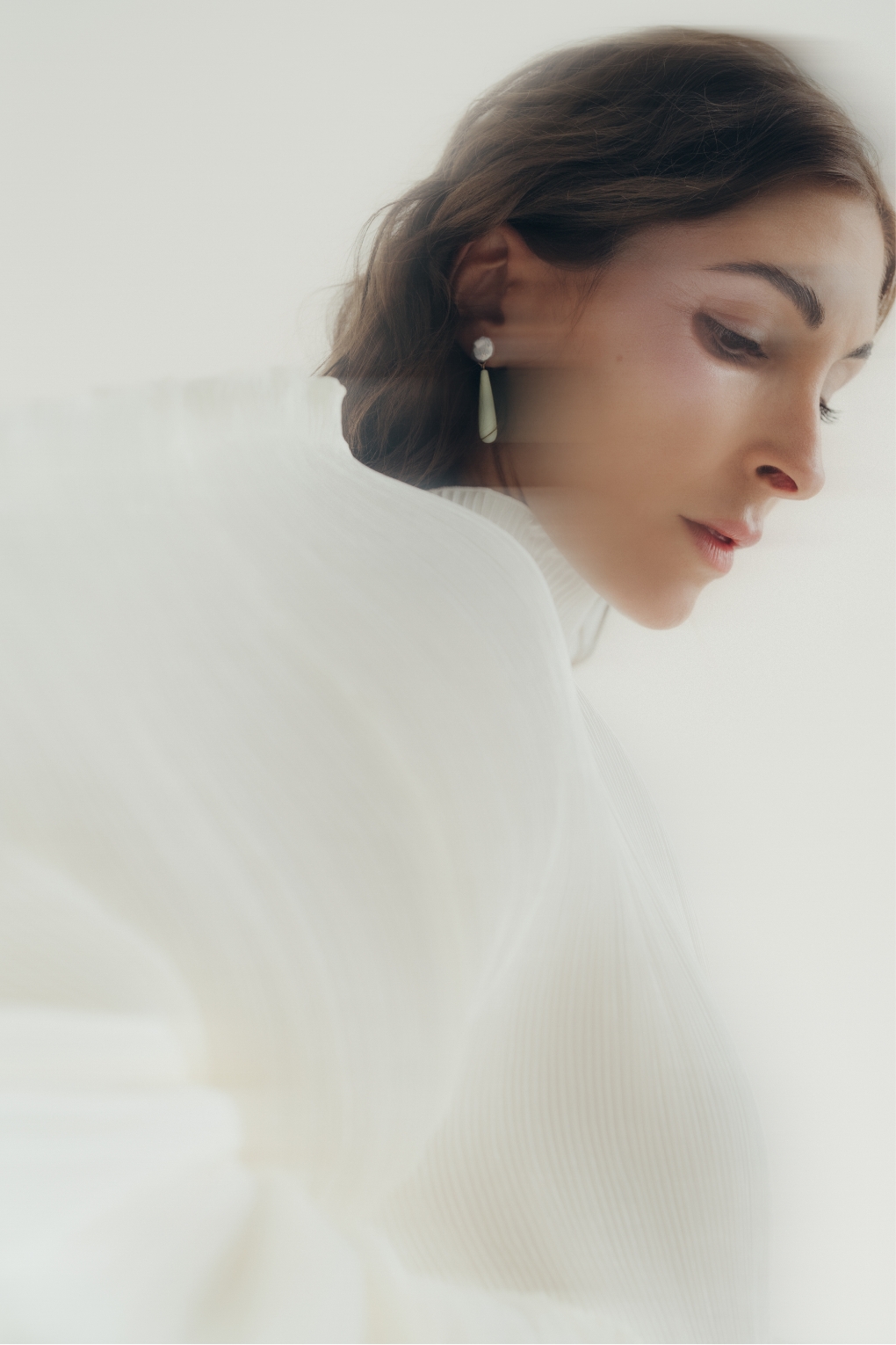 Drop Earrings: Pearl+ Chrysopras/Pearl + Calcedon/Amazonit (3Options) – Bild 3